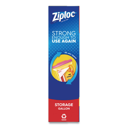 Ziploc Pinch & Seal Storage Bags, Gallon, 38 Ct, Clear