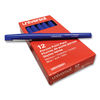 UNV50501 - Porous Point Pen, Stick, Medium 0.7 mm, Blue Ink, Blue Barrel, Dozen, blue felt tip pen