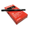 UNV50502 - Porous Point Pen, Stick, Medium 0.7 mm, Black Ink, Black Barrel, Dozen, Black Felt Tip Pens