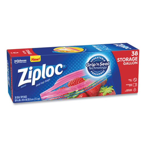 Ziploc Slider Bags, Storage, Gallon 15 Ea, Plastic Bags