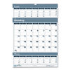 HOD342 - Bar Harbor Recycled Wirebound 3-Months-per-Page Wall Calendar, 12 x 17, White/Blue/Gray Sheets, 14-Month (Dec-Jan): 2023-2025