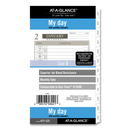 1-Page-Per-Day Planner Refills by AT-A-GLANCE® AAG47112521