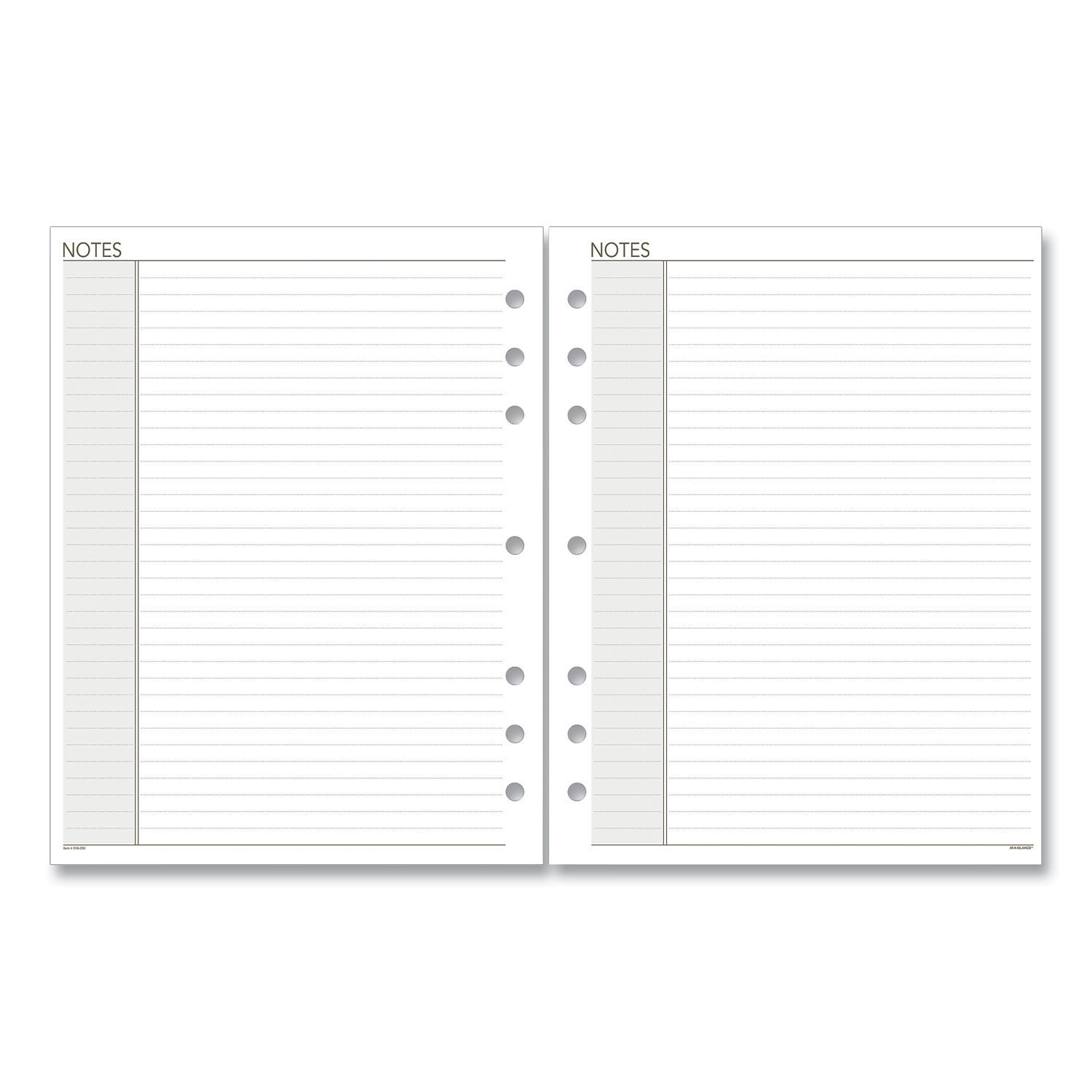 Day-Timer Business Card Holders For Looseleaf Planners, 8.5 X 11 - 5 pack