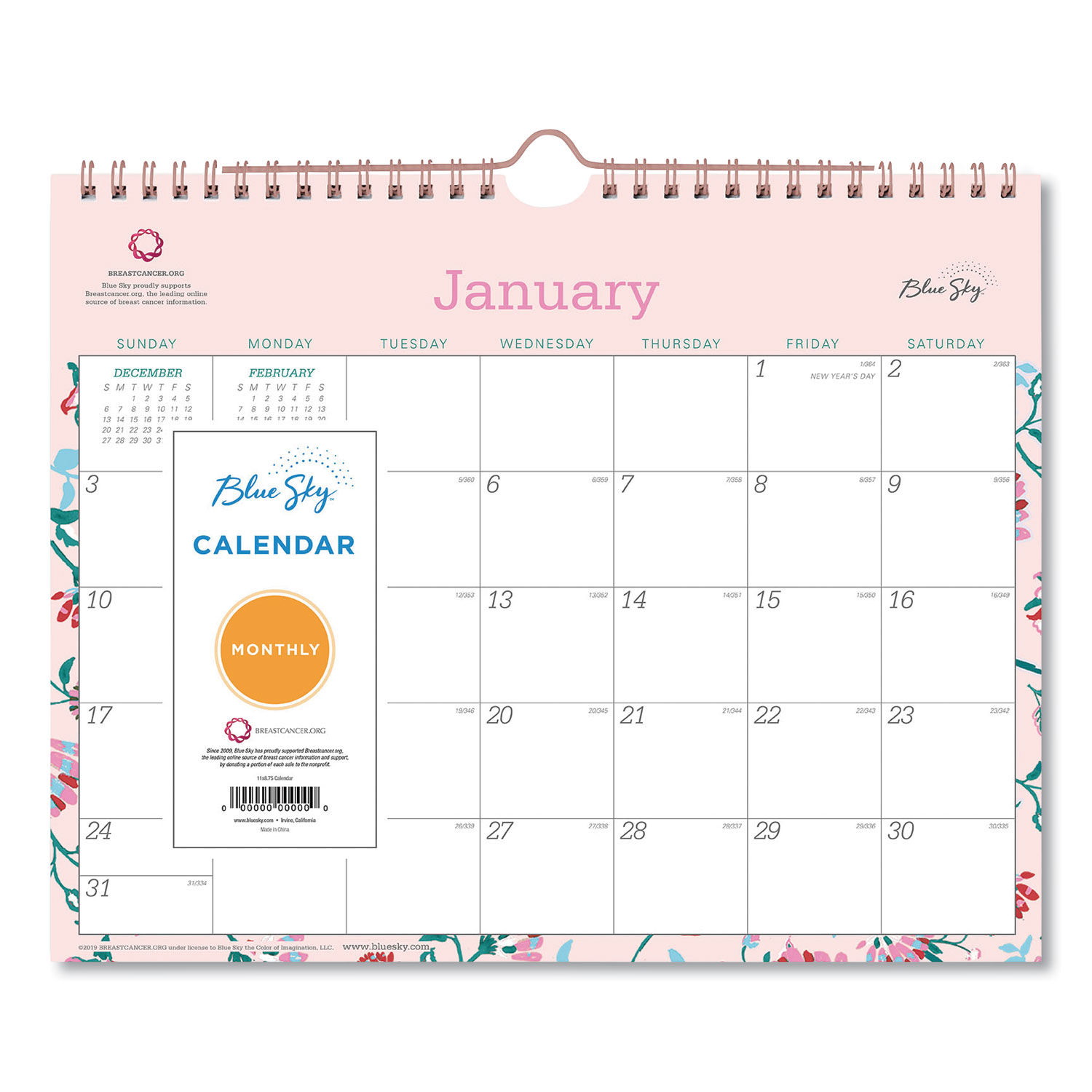 Breast Cancer Awareness Wall Calendar by Blue Sky® BLS101632