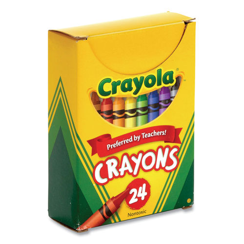 Classic Color Crayons in Flip-Top Pack with Sharpener, 64 Colors/Pack | Bundle of 5, Size: 3.63 x 0.31