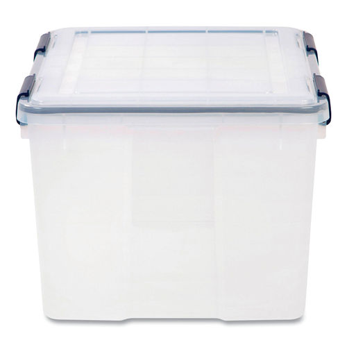 IRIS White Stackable Plastic Storage Drawer 7-in H x 15.75-in W x