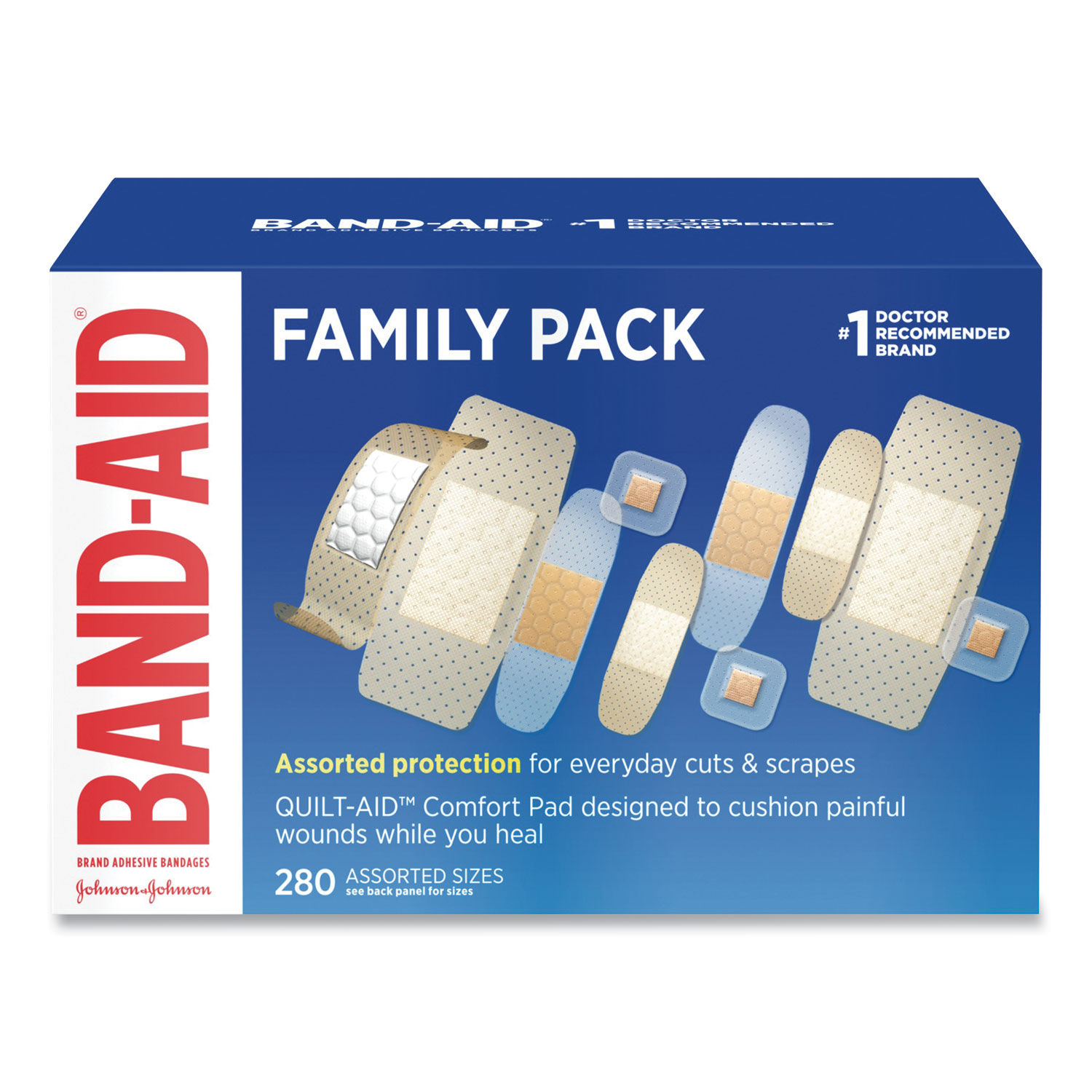  Band-Aid Brand Flexible Fabric Adhesive Bandages, Comfortable  Flexible Protection & Wound Care of Minor Cuts & Scrapes, Quilt-Aid  Technology to Cushion Painful Wounds, All One Size, 30 ct : Health 