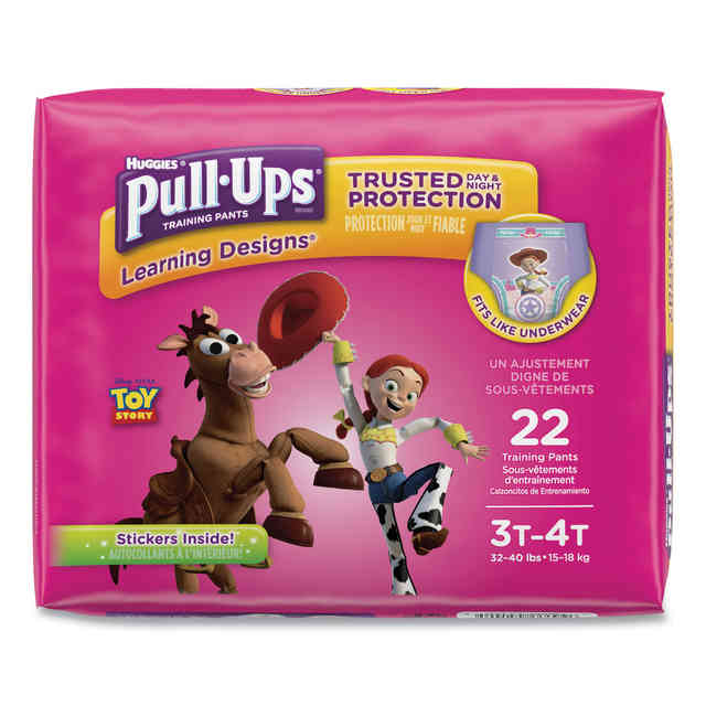 Pull Ups Training Pants, Night Time, Girl, 3T-4T (32-40 lbs), Diapers &  Training Pants