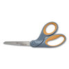 ACM13731 - Titanium Bonded Scissors, 8" Long, 3.5" Cut Length, Gray/Yellow Offset Handle