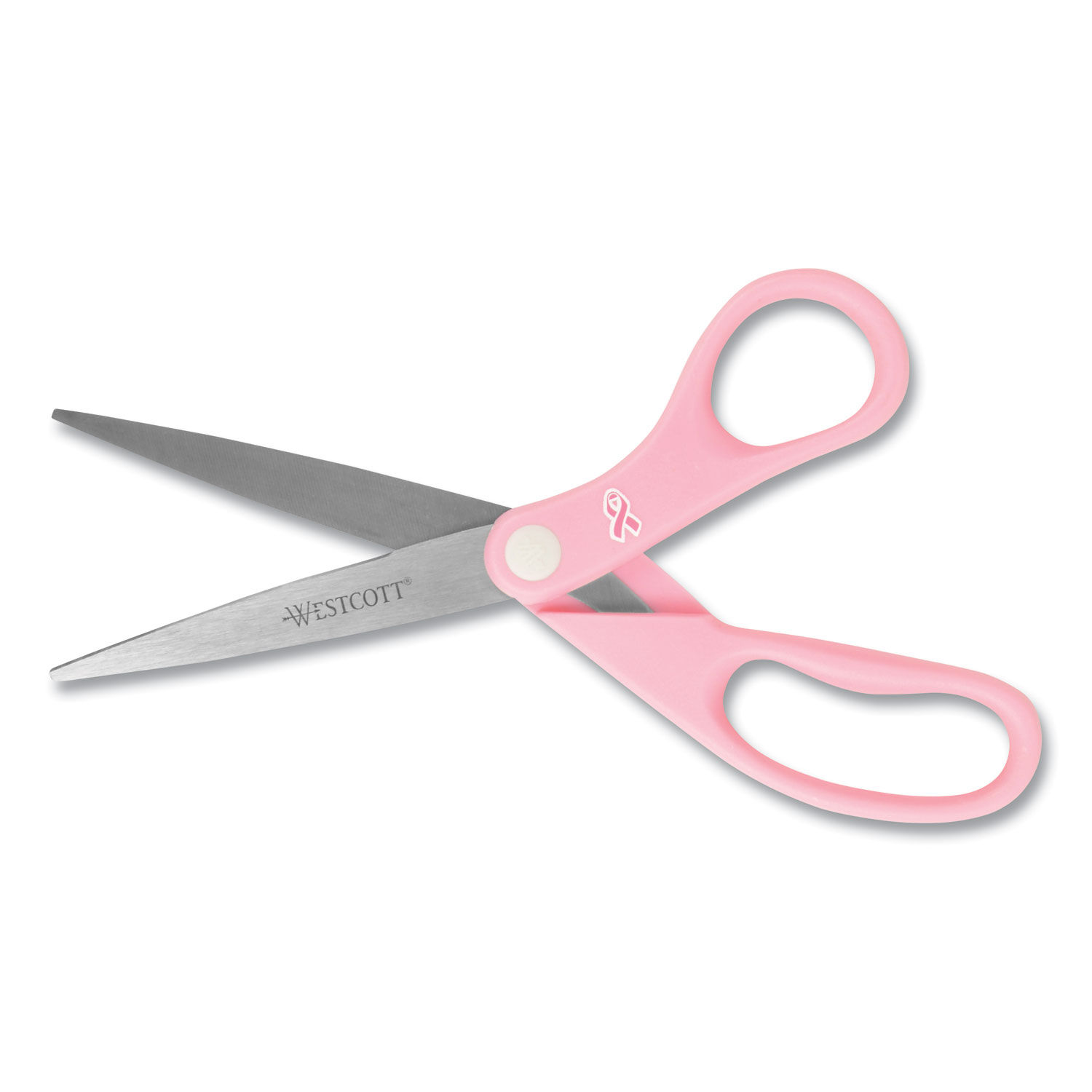 Westcott All Purpose Breast Cancer Awareness Scissors, 8 in, Pink