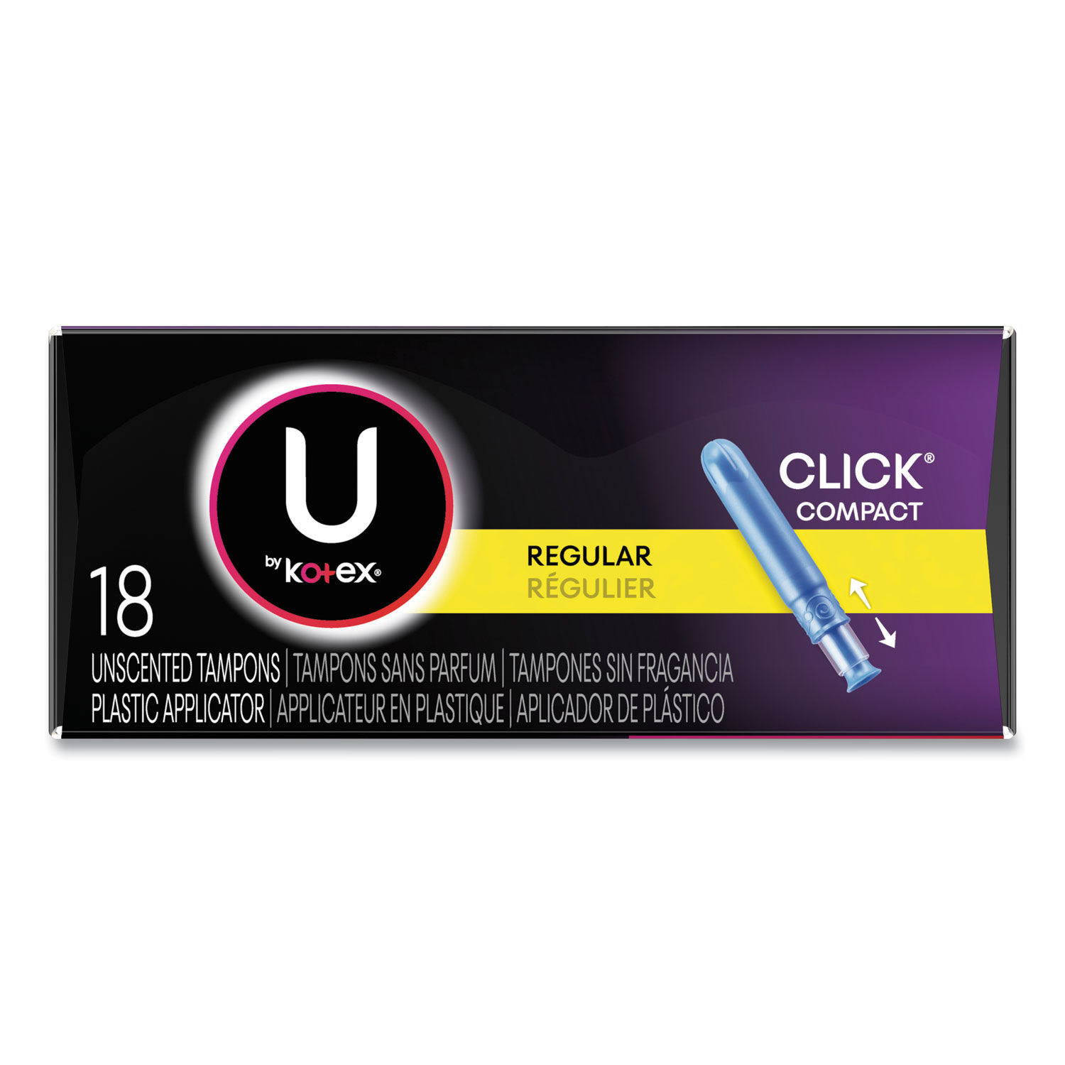 U By Kotex Click Compact Tampons By Kotex Kcc Ontimesupplies Com