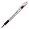 PENBK90V - R.S.V.P. Ballpoint Pen, Stick, Fine 0.7 mm, Violet Ink, Clear/Violet Barrel, Dozen