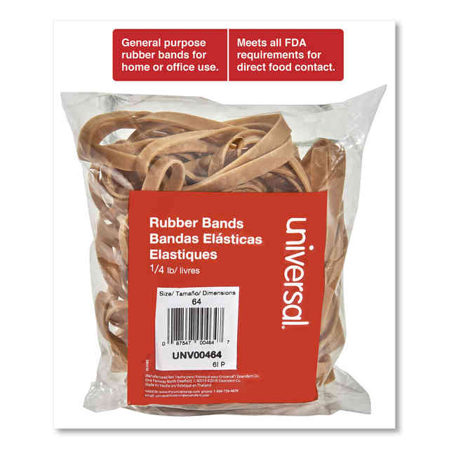  Universal UNV00432 0.04 in. Gauge Size 32 Rubber Bands - Beige  (205/Pack) : Office Products