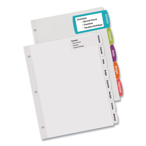 Look at Big Tab™ Printable Large White Label Tab Dividers and other Index Dividers