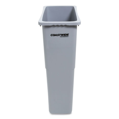 TRASH CAN, 23 GALLON, GREY, PLASTICS