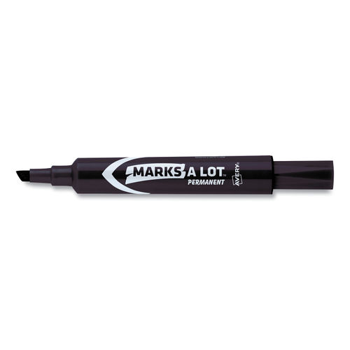 School Smart Non-Toxic Permanent Markers, Broad Chisel Tip, Assorted  Colors, Pack of 48