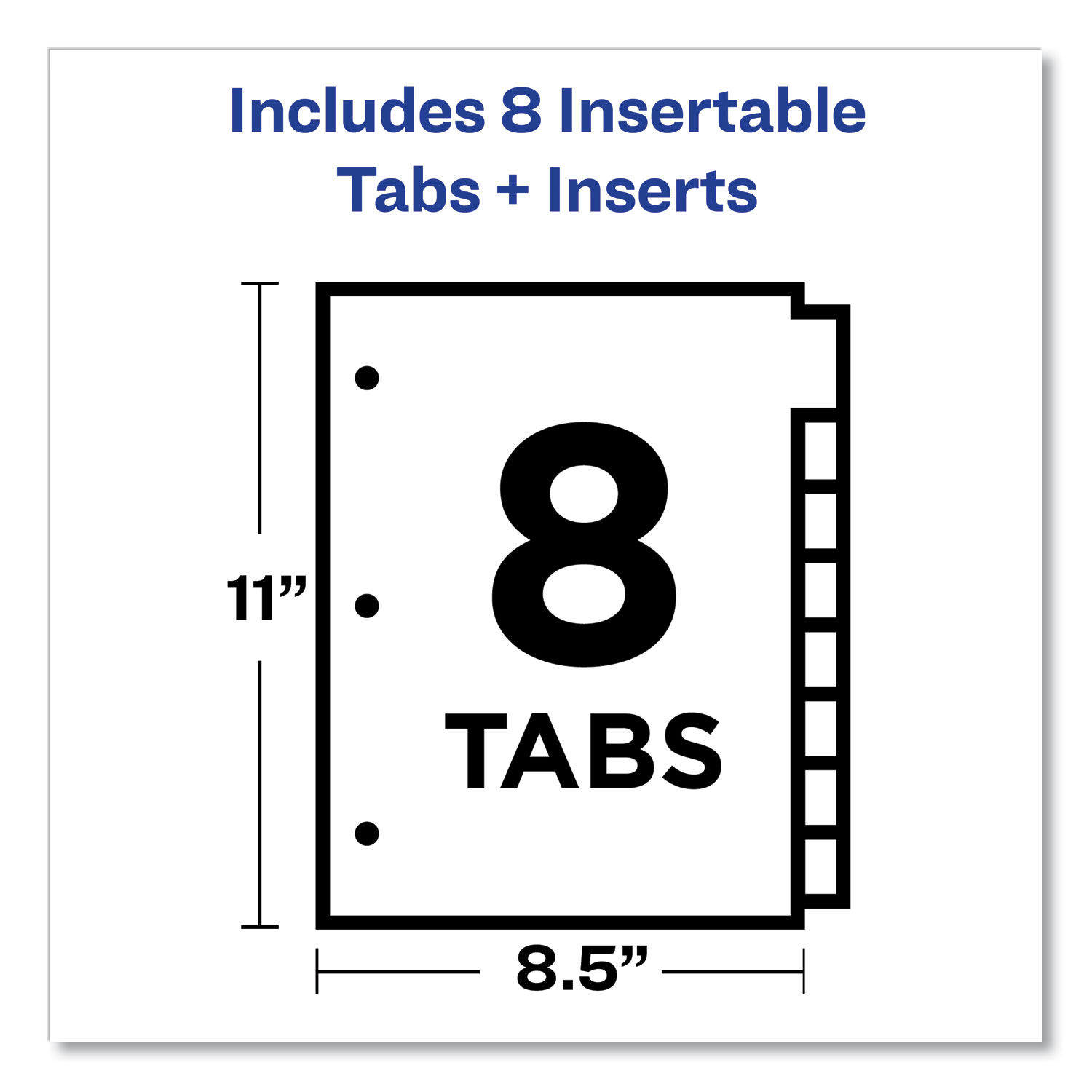 Plastic Insertable Dividers, 21-Tab, Letter For 8 Tab Divider Template Word