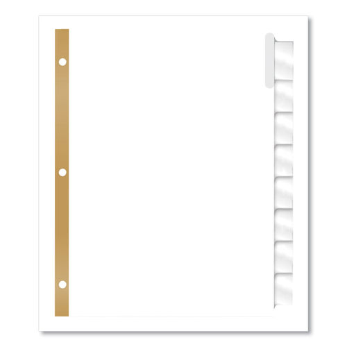 Universal Economy Tab Dividers, 8-Tab, White Tab, Letter, 24 Sets