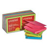 UNV35617 - Fan-Folded Self-Stick Pop-Up Note Pads, 3" x 3", Assorted Neon Colors, 100 Sheets/Pad, 12 Pads/Pack