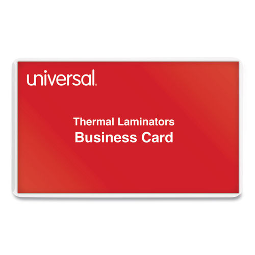 Universal Laminating Pouches, 5 mil, 3.75 x 2.25, Matte Clear, 100/Box