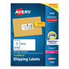 AVE5163 - Shipping Labels w/ TrueBlock Technology, Laser Printers, 2 x 4, White, 10/Sheet, 100 Sheets/Box