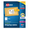 AVE5164 - Shipping Labels w/ TrueBlock Technology, Laser Printers, 3.33 x 4, White, 6/Sheet, 100 Sheets/Box