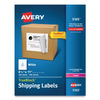 AVE5165 - Shipping Labels with TrueBlock Technology, Laser Printers, 8.5 x 11, White, 100/Box