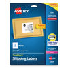 AVE5264 - Shipping Labels w/ TrueBlock Technology, Laser Printers, 3.33 x 4, White, 6/Sheet, 25 Sheets/Pack