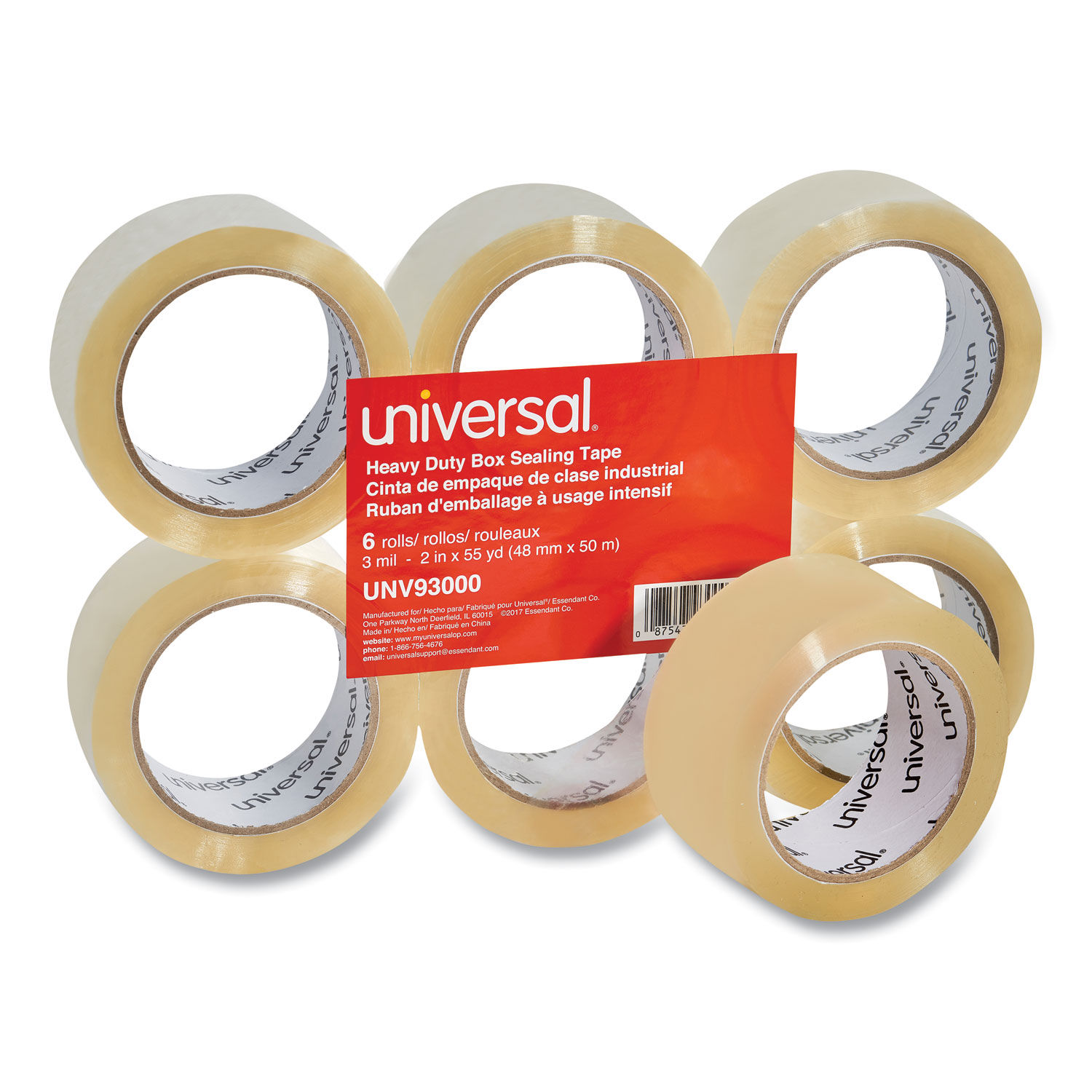 Heavy Duty Box Sealing Tape By Universal UNV93000 OnTimeSupplies
