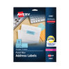 AVE5980 - High-Visibility Permanent Laser ID Labels, 1 x 2.63, Pastel Blue, 750/Pack