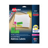 AVE5979 - High-Visibility Permanent Laser ID Labels, 1 x 2.63, Asst. Neon, 450/Pack