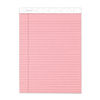 TOP63150 - Prism + Colored Writing Pads, Wide/Legal Rule, 50 Pastel Pink 8.5 x 11.75 Sheets, 12/Pack