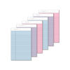 TOP63016 - Prism + Colored Writing Pads, Narrow Rule, 50 Assorted Pastel-Color 5 x 8 Sheets, 6/Pack