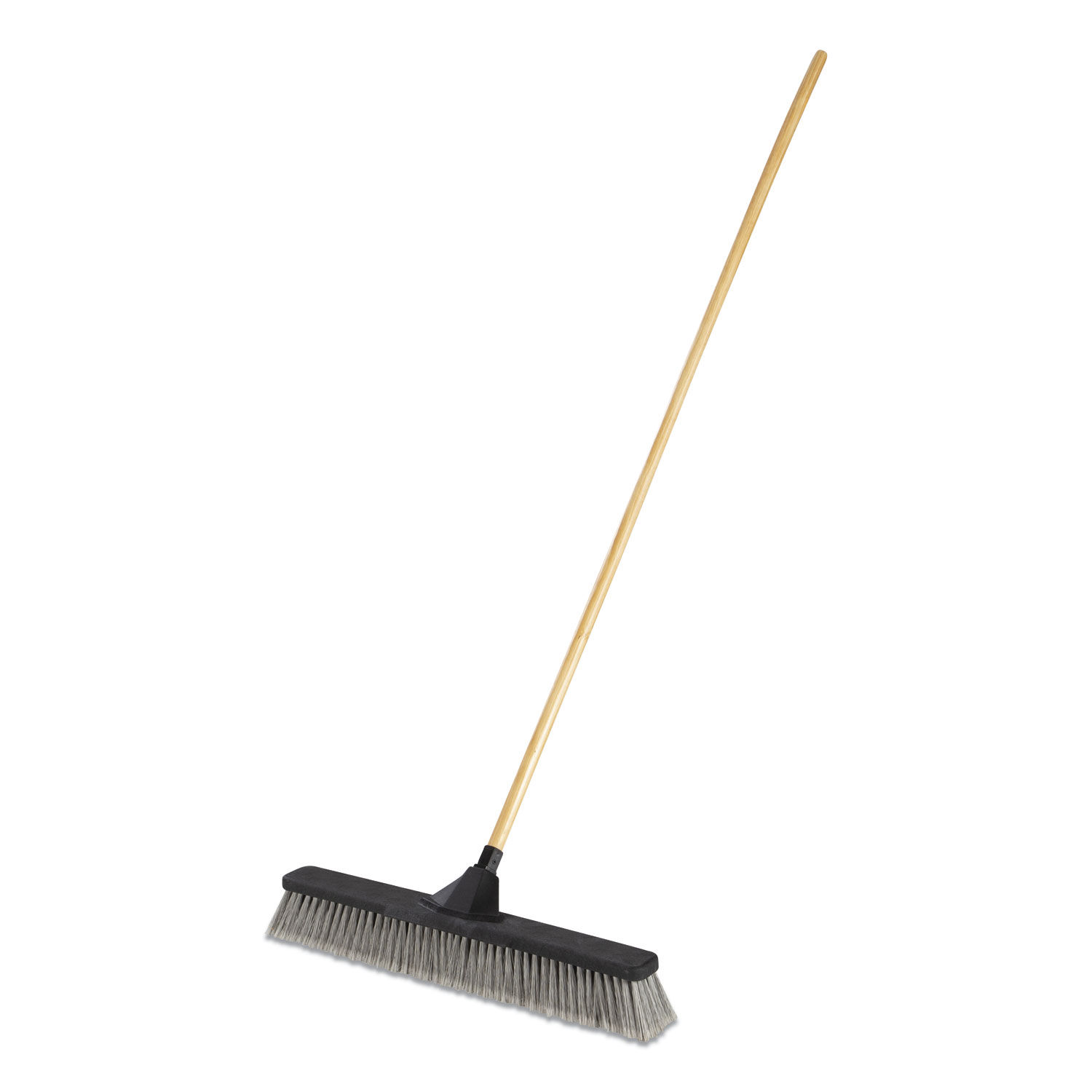 Rubbermaid Maximizer Push-to-Center Broom 36 Black/Yellow