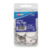 AVE11025 - Key Tags with Split Ring, 1.25" dia, White, 50/Pack