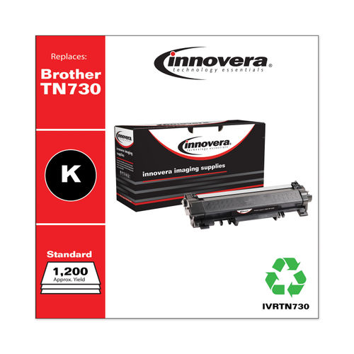 Innovera Remanufactured Black Toner, Replacement for TN730, 1,200 Page-Yield