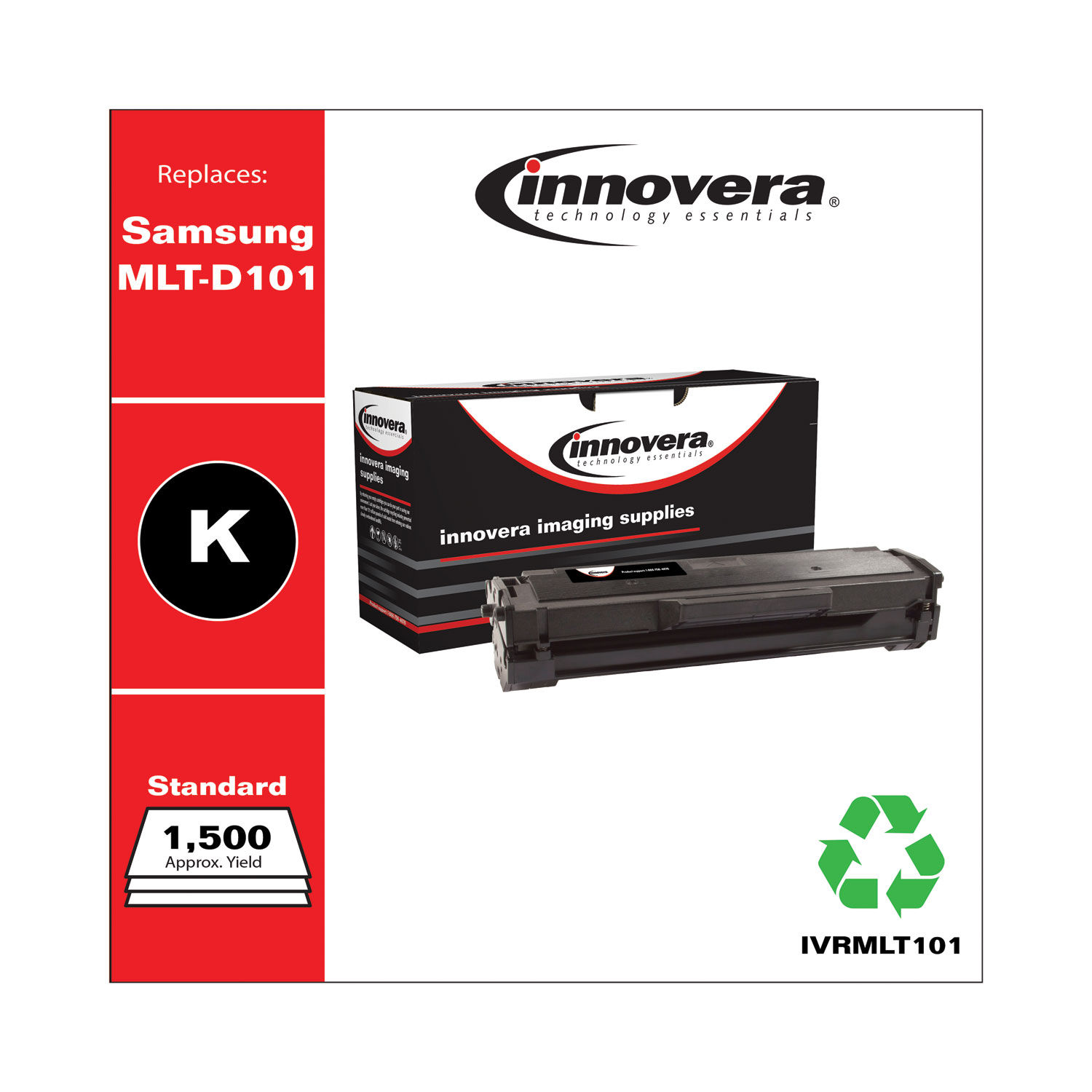 Remanufactured Black Toner By Innovera Ivrmlt101 Ontimesupplies Com