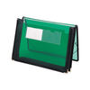 SMD71951 - Poly Wallets, 2.25" Expansion, 1 Section, Elastic Cord Closure, Letter Size, Translucent Green