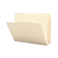 SMD10510 - Poly Manila Folders, 1/3-Cut Tabs: Assorted, Letter Size, Manila, 12/Pack