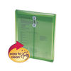 SMD89543 - Poly String and Button Interoffice Envelopes, Open-End (Vertical), 9.75 x 11.63, Transparent Green, 5/Pack