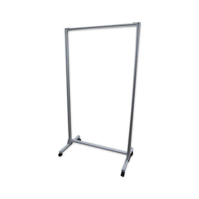 Acrylic Mobile Divider with Thermometer Access Cutout, 38.5 Acrylic Mobile Divider with Thermometer Access Cutout, 38.5