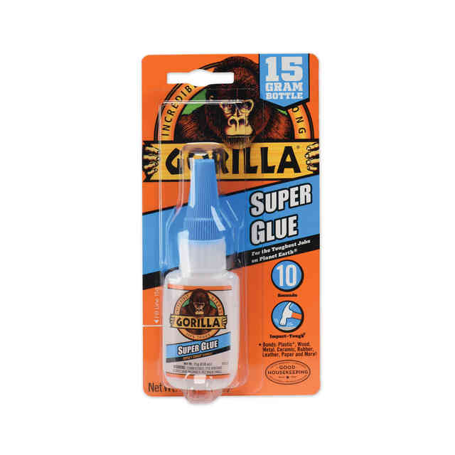 Gorilla Super Glue, Two 3 Gram Tubes, Clear, (Pack of 1) 