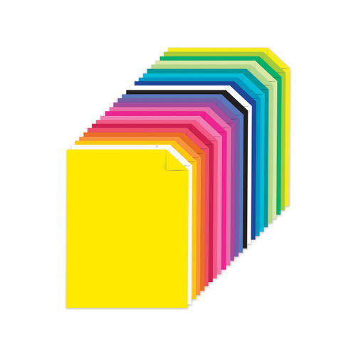 Astrobrights Primary One 5-Color Assortment Cardstock - 8 1/2 x 11 in 65 lb  Cover Smooth 50 per Package