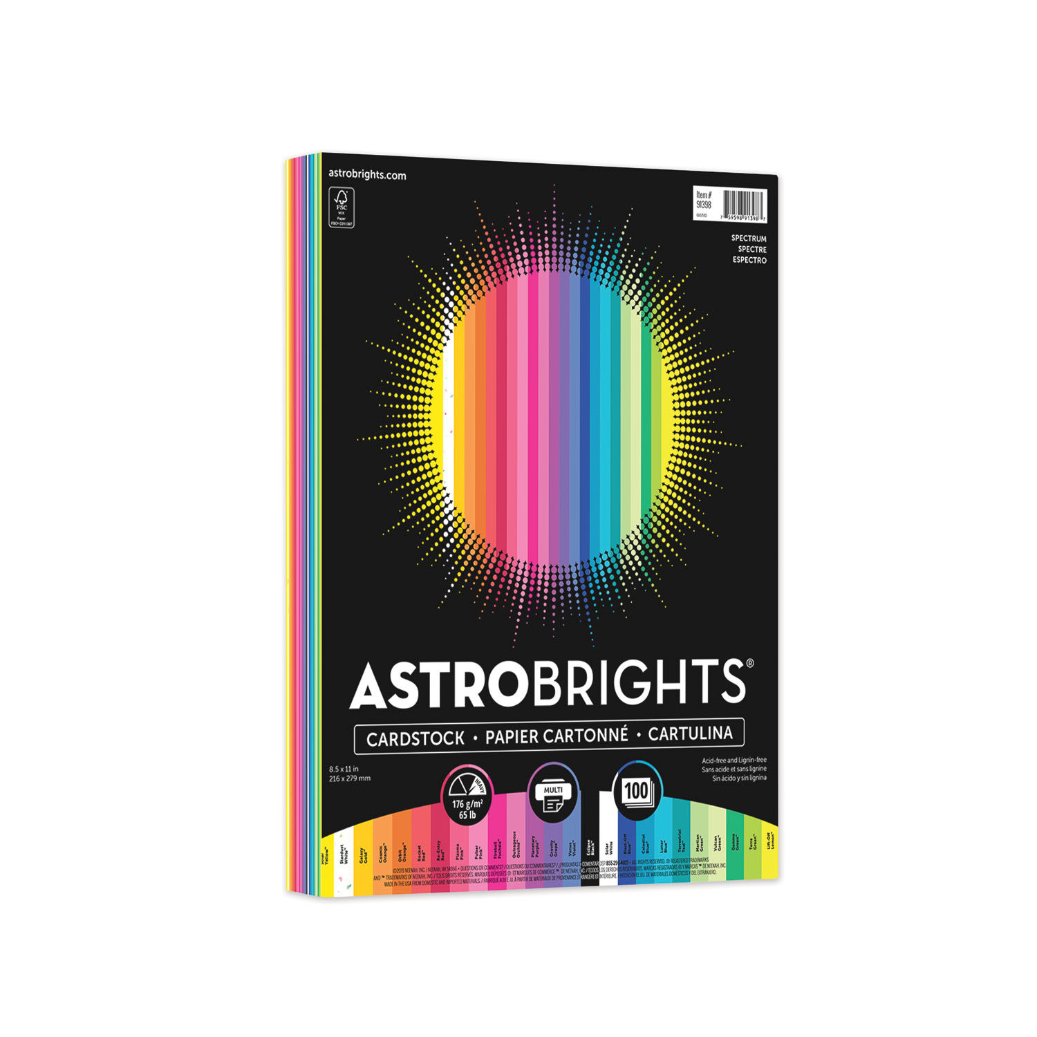 Color Cardstock by Astrobrights® WAU91398 