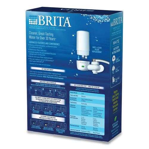 Brita® On Tap Faucet Water Filter System, White