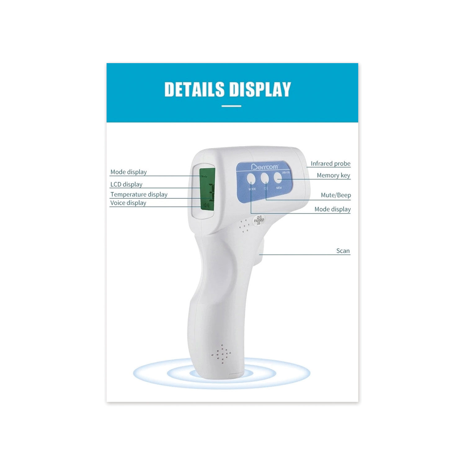 Non Contact Forehand Body Temperature Detector-UL-HT8B - U-Link