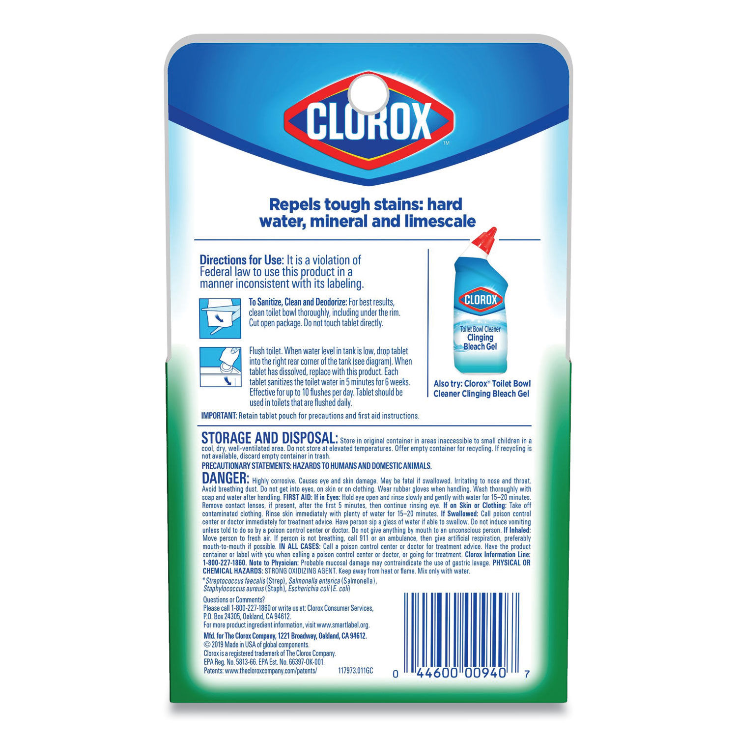 Clorox Toilet Bowl Cleaner With Bleach Bunzl Processor Division Koch Supplies