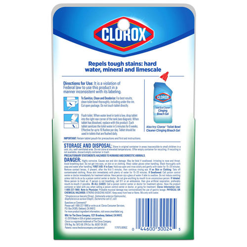 Clorox 30024 Automatic Toilet Bowl Cleaner: Toilet Bowl Cleaners  (044600300245-1)