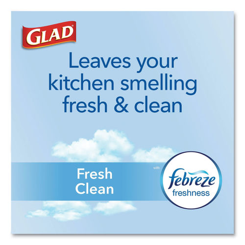 Glad Tall Kitchen Bags, Drawstring, Fresh Clean, 13 Gallon 40 Ea