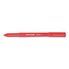 PAP3321131C - Write Bros. Ballpoint Pen, Stick, Medium 1 mm, Red Ink, Red Barrel, Dozen